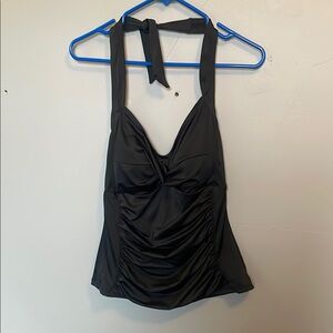 Shape Benefits By Chadwick’s Size 10 black halter ruched tankini swim summer